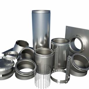 Wood Fireplace Venting (Air Cooled)