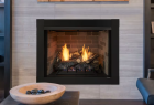 32" ATTRIBUTE UNIVERSAL CIRCULATING VENT FREE FIREBOX WITH RADIANT FACE MULTI-TONAL GRAY REVERSIBLE INTERIOR FIBER PANELS