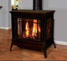 BERKELEY FREE STANDING CAST IRON GAS STOVE IPI -ANTIQUE CHESTNUT