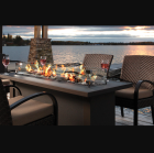 OUTDOOR FIRE TABLE, 48" WITH BLACK AND GRAY ACCENTS LP