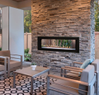 BOULEVARD 48" LINEAR DIRECT VENT SEE THROUGH FIREPLACE, MILLIVOLT, NG