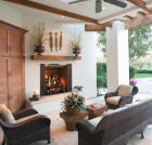 CASTLEWOOD 42" OUTDOOR WOOD BURNING FIREPLACE (WHILE SUPPLIES LAST)