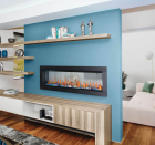 CLEARION ELITE 60" SEE-THRU BUILT IN ELECTRIC FIREPLACE