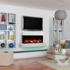 FORMAT 36" FLOATING MANTEL WALL MOUNT ELECTRIC FIREPLACE