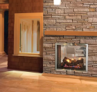 FORTRESS 36" INDOOR/OUTDOOR SEE THROUGH GAS FIREPLACE, IPI, NG