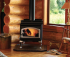 PERFORMER 210 GL WOOD STOVE W/ ARCHED DOOR, F5067