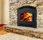 PIONEER III EPA CERTIFIED WOOD BURNING FIREPLACE -ARCH DOOR