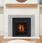 Q1 CLEAN FACE GAS FIREPLACE W/ LOG BURNER & STEEL LINER -IPI NG