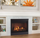 QUARTZ PLATINUM 36" TOP/REAR DIRECT VENT FIREPLACE, IPI, LP