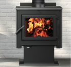 TN25C WOOD STOVE BODY W DOOR, SIDE SHEILDS & PEDESTAL