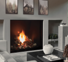  U55 GAS FIREPLACE W/ PAINTED LINER & REMOTE -IPI, NG 