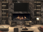  U70 ULTRA TALL NG IPI DV GAS FIREPLACE W STEEL FLUTED LINER **LOG SOLD SEPERATELY** URBANA