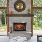 VESPER 36" OUTDOOR FIREBOX W/ HERRINGBONE CONCRETE REFRACTORY