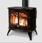 WESTPORT FS CAST IRON GAS STOVE, DEXEN IPI -ANTIQUE CHESTNUT (LP CONVERSION SOLD SEPERATELY) 