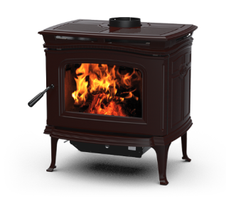 ALDERLEA T4 CLASSIC LE2 WOOD STOVE, MAJOLICA BROWN