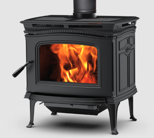 ALDERLEA T4 LE2 WOOD STOVE, MET BLACK