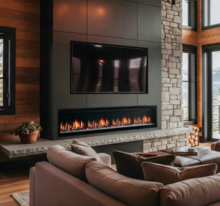 ALLUSION EDGE 100" ELECTRIC FIREPLACE