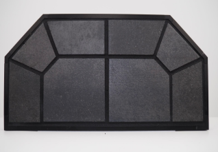 CLASSIC EDGE 36X36 CHARCOAL CORNER HEARTH BOARD TYPE II