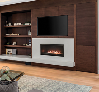 BOULEVARD 36" LINEAR DIRECT VENT FIREPLACE, MULTI-FUNCTION CONTROL, LP