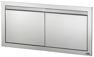 36"X 16" SMALL DOUBLE DOOR STAINLESS STEEL (19.75 X 39.5 X 3.5D)