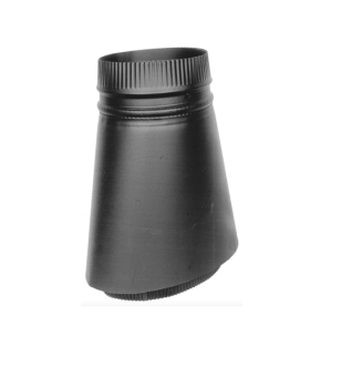 6" DSP DOUBLE WALL OVAL TO ROUND ADAPTOR DSP8OTR