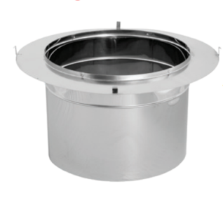 10" EUROPEAN COPPER ADAPTER-KING MODEL, DURA CHIMNEY II