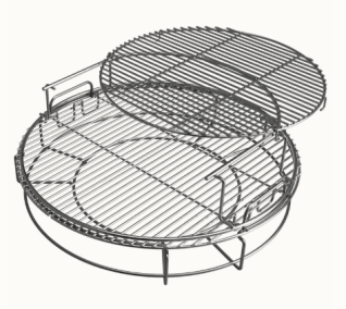 5 PIECE EGGSPANDER KIT THIS KIT INCLUDES 2PIECE MULTI LEVEL RACK(120755), CONVEGGTOR BASKET(120724) & 2-SS HALF GRIDS(120731)
