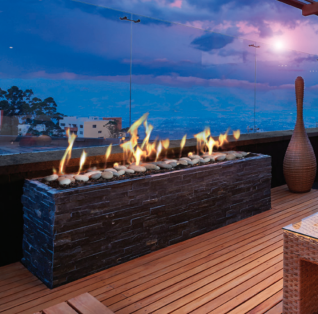 OUTDOOR 36" LINEAR GAS BURNER W/ LED, IPI, NG 