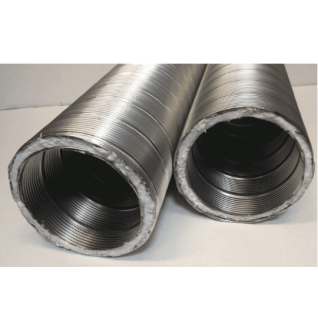 MFLEX PRE-INSULATED 5.5" X 25" BASIC LINER - SS INNER / ALUMINUM OUTER (NO TEE)