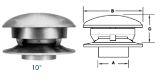 10S CT 10" ROUND TOP