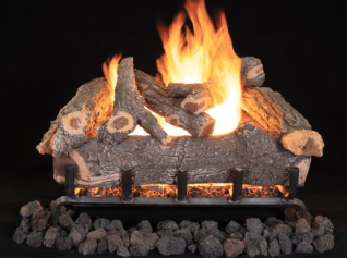 24" SMOKY WEATHERED OAK LOGS (7PC SET) F4733