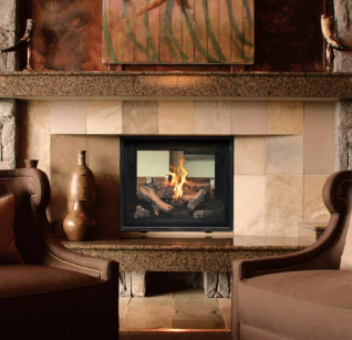 TC36 SEE THROUGH GAS FIREPLACE D2 SERIES,  IPI, NG