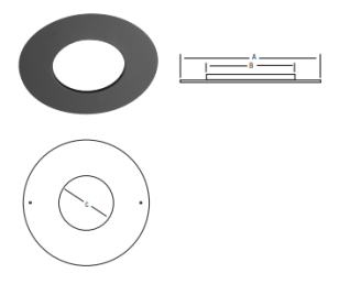 8T-TPS 8" TRIM PLATE SPACER 