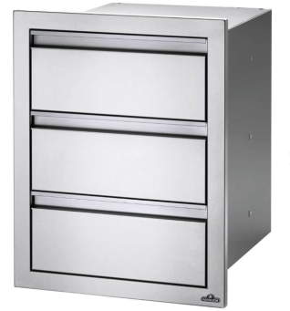 18"X 24" TRIPLE DOOR STAINLESS STEEL (27.75 X 19.75 X 23.5D)