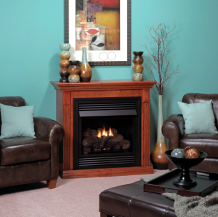 VAIL 26" DELUXE VENT FREE FIREPLACE, IPI, LP