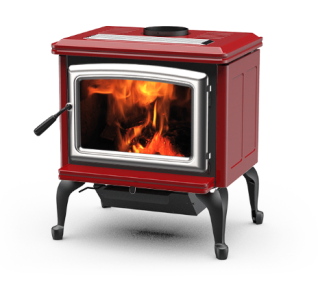 VISTA CLASSIC LE2 WOOD STOVE, RED