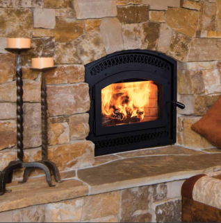 WCT6920WSS WOODBURNING TRADITIONAL FIREPLACE WITH WHITE STACKED LINER **REQUIRES FACADE & DOORS** **MUST USE SNAP-PAK PIPE**