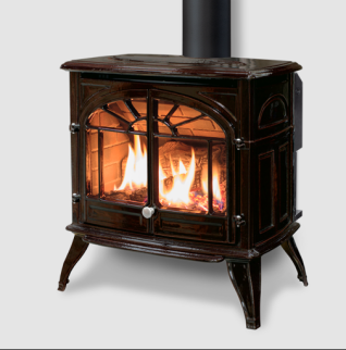 WESTPORT FS CAST IRON GAS STOVE, SIT IPI -ANTIQUE CHESTNUT (LP CONVERSION SOLD SEPERATELY) 