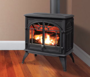 WESTPORT FS CAST IRON GAS STOVE W/ LP CONVERSION KIT -PAINTED BLACK