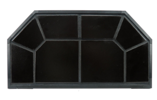 CLASSIC EDGE 36X36 OLYMPIC GRAY CORNER HEARTH BOARD TYPE II