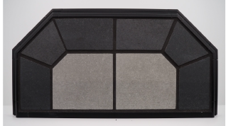 CLASSIC EDGE 40X40 ARCTIC SKY CORNER HEARTH BOARD TYPE II