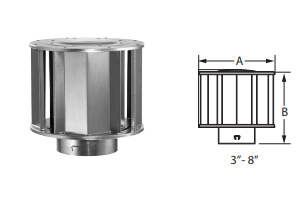 10" HIGH WIND CAP BV