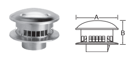 3" BVENT DURA CAP BV