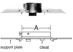 7" BVENT SUPPORT ASSEMBLY BV
