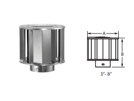 3" BVENT HIGH WIND CAP BV