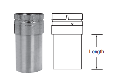 4" BVENT EXTENDED DRAFT HOOD CONNECTOR BV