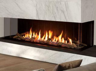URBANA 70" NG DIRECT VENT GAS FIREPLACE IPI INCLUDES COLOR LED KIT,PAINTED LINER,CLEAR GLASS MEDIA AND FAN SYSTEM
