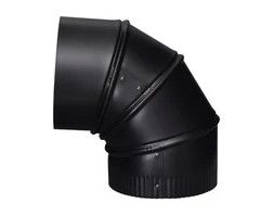 5" x 45 DEGREE MATTE BLACK ADJUSTABLE ELBOW **SELL AS EACH**