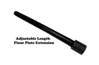 12" ADJUSTABLE FLOOR PLATE EXTENSION W/ 1/2" BANDED COUPLING