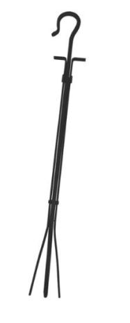 29" BLK FINISH TONGS W/CROOK HANDLE